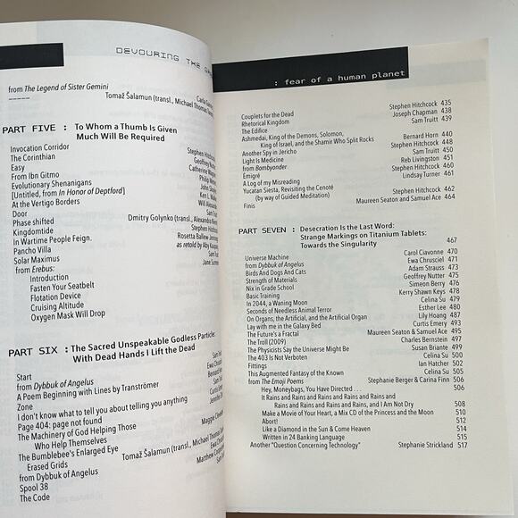 Devouring The Green Fear Of A Human Planet Poetry Anthology New Writing Sam Witt - Picture 7 of 11